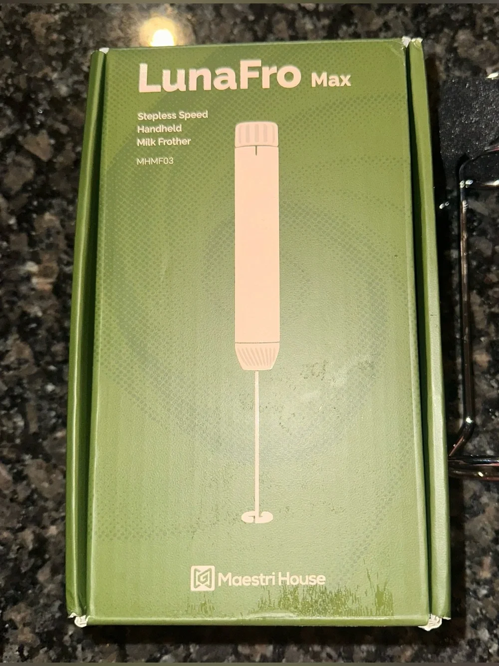 Maestri House LunaFro Max Rechargeable Electric Milk Frother Drink mixer NIOB